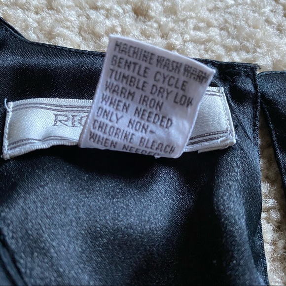 Blouse, Black Long Sleeve Vintage Richard & Jones - Picture 5 of 6